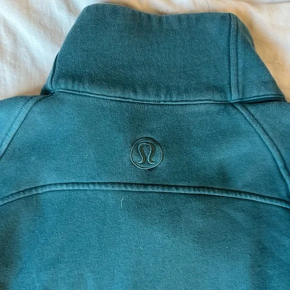 Lululemon Green Scuba funnel neck oversized zip up size 12 - Picture 5 of 11